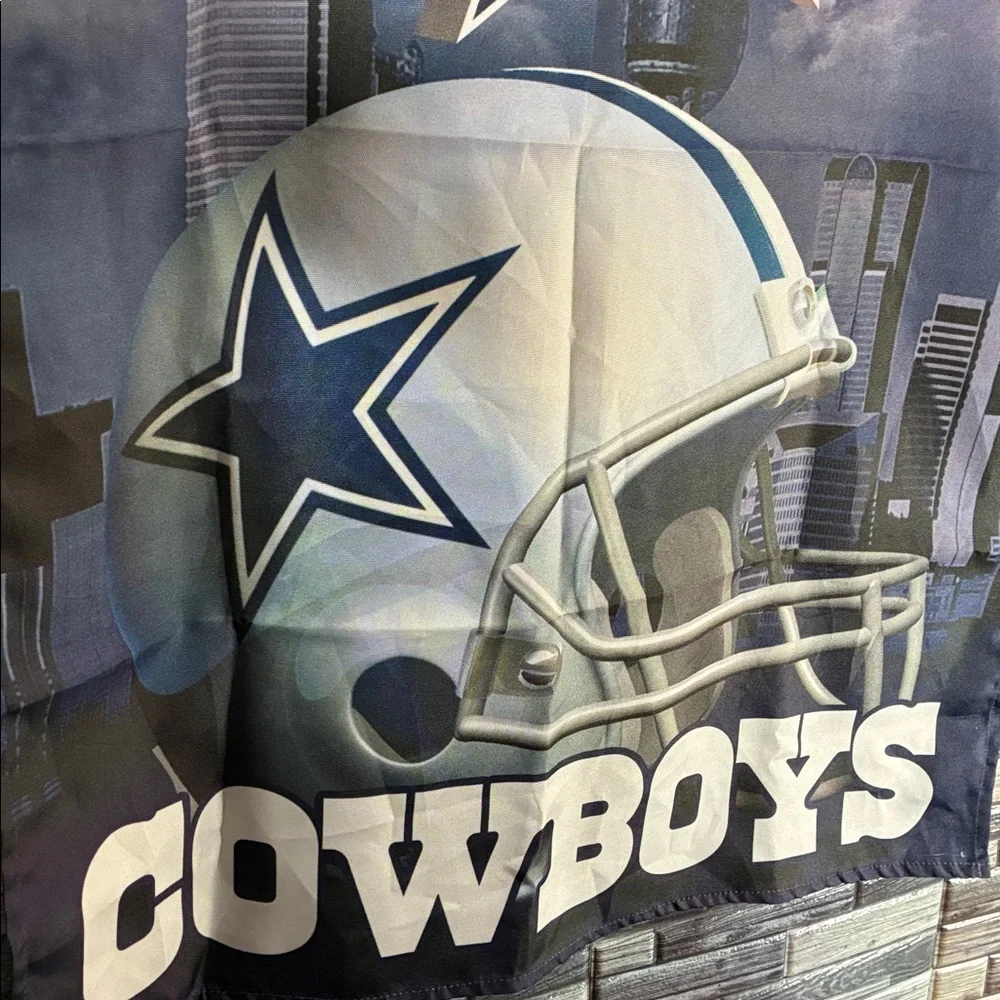 Pre Owned Dallas Cowboys Blue and White Banner 28x39